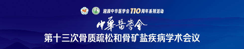 中华医学会第十三次骨质疏松和骨矿盐疾病学术会议