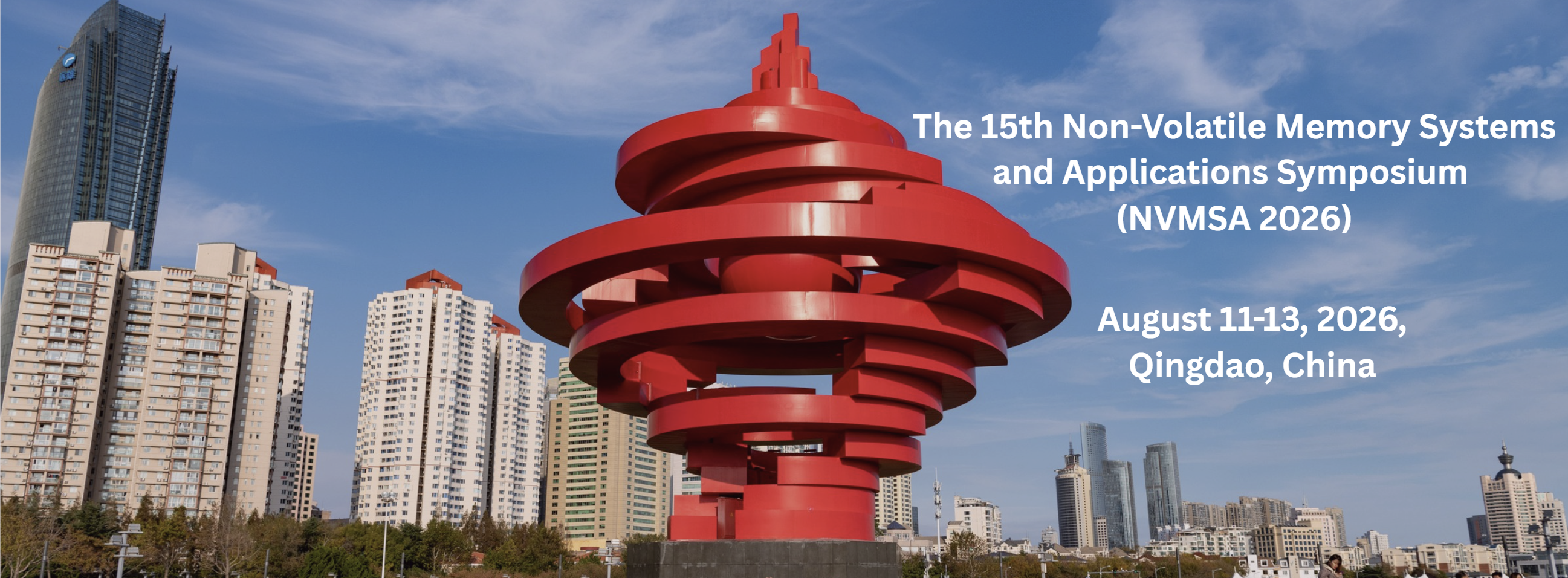 The 15th Non-Volatile Memory Systems and Applications Symposium (NVMSA 2026)